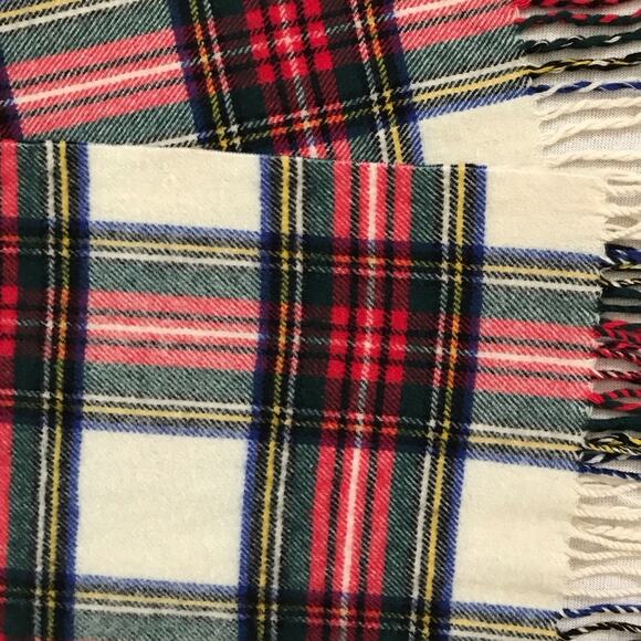 Plaid Steward Tartan Multicolor Tasseled Scarf 12" x 48" - Picture 2 of 5